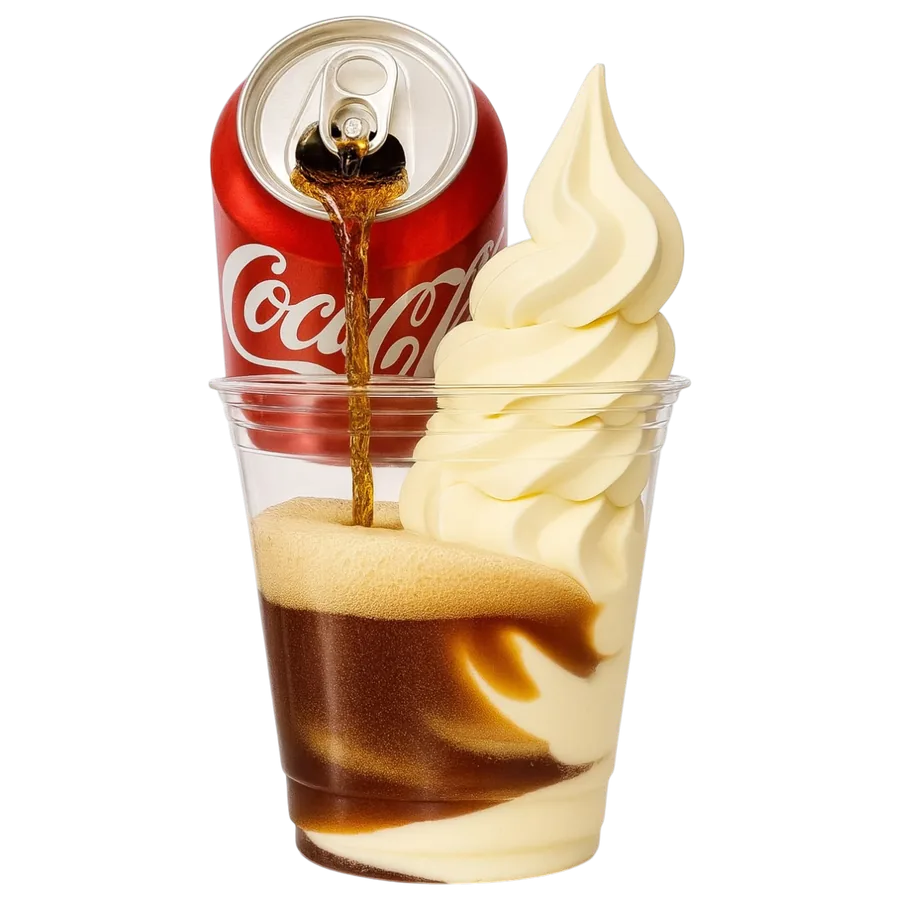 Domingo de Coca Cola — helado suave con refresco, Mr. Suavecito Condesa