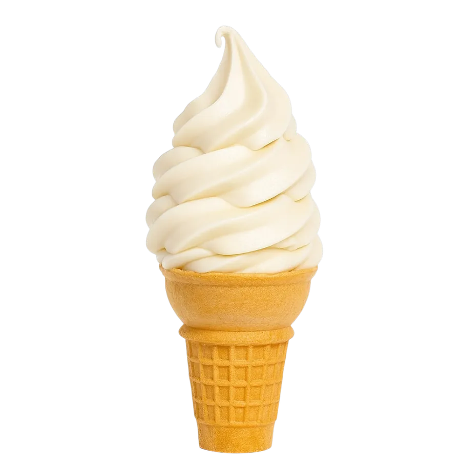 Cono de oblea con helado suave de vainilla, Mr. Suavecito Hipódromo Condesa